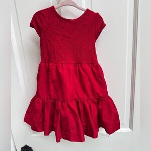 Polo by Ralph Lauren 3T Girls Red Tiered Ruffled Short Sleeve Casual Dress